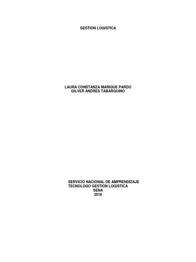 Estrategias de Gestión Logística Efectiva | PDF | Logística | Calidad ...