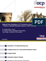 Material Flow Simulation of TF Production Lines