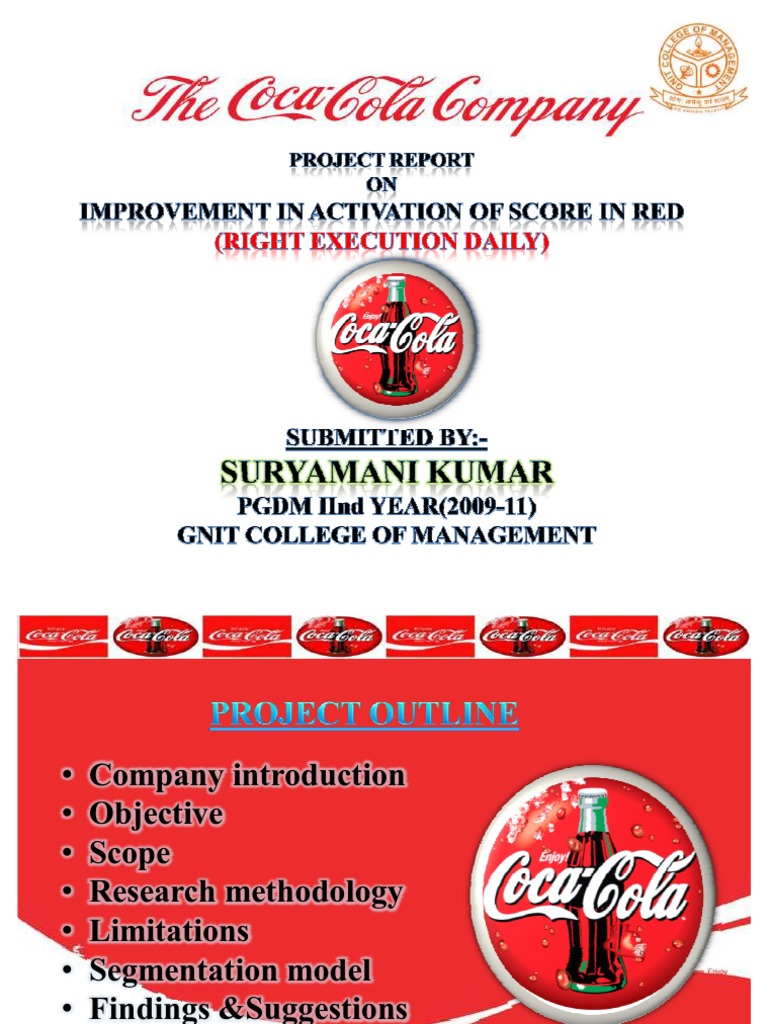 Coca Cola PDF The Coca Cola Company Survey Methodology