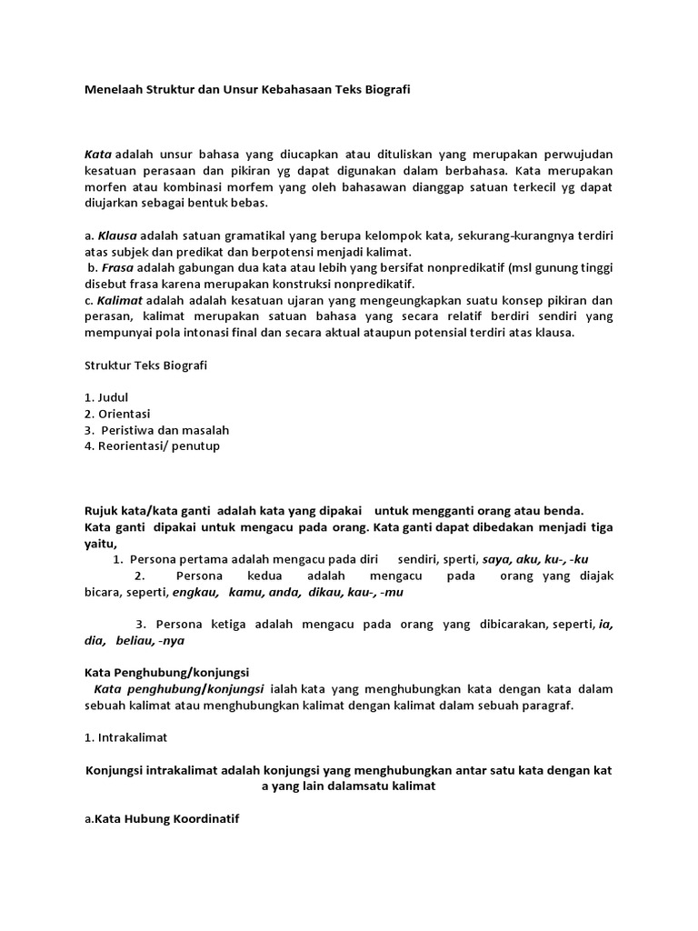 Gabungan Dua Kata Atau Lebih Yang Bersifat Nonpredikatif Disebut Sebutkan Itu