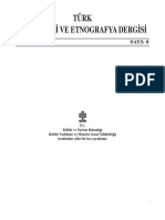 Türk Arkeoloji Ve Etnografya Dergisi (2008) PDF