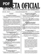 Gaceta Oficial 41462 Sumario