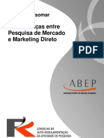 Diretrizes Esomar - Diferenças Entre Pesquisa de Mercado e Marketing Direto