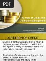 1 The Role of Credit and Collection Management