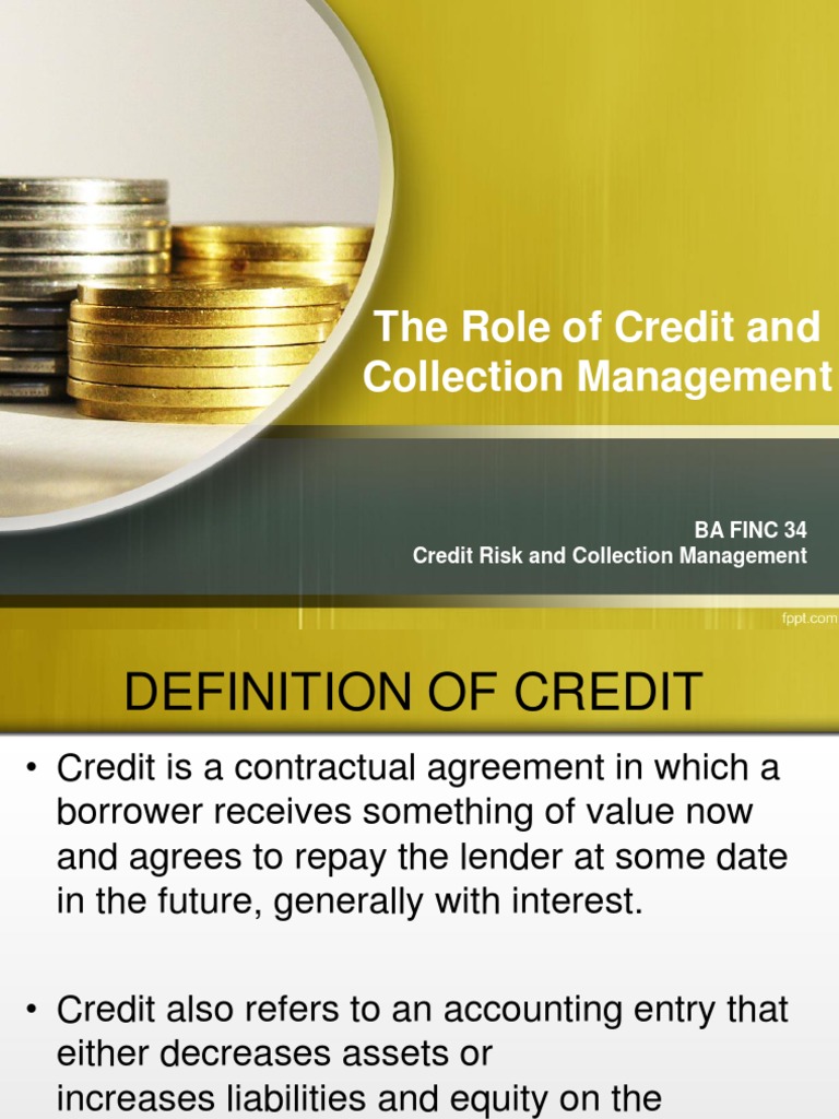 Understanding Credit Management Roles | PDF | Credit | Finance & Money ...