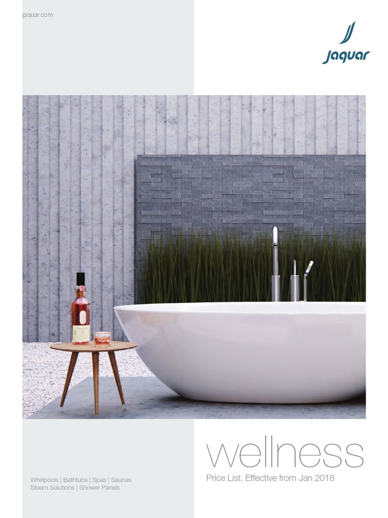 Jaquar Wellness Price List PDF Shower Brand