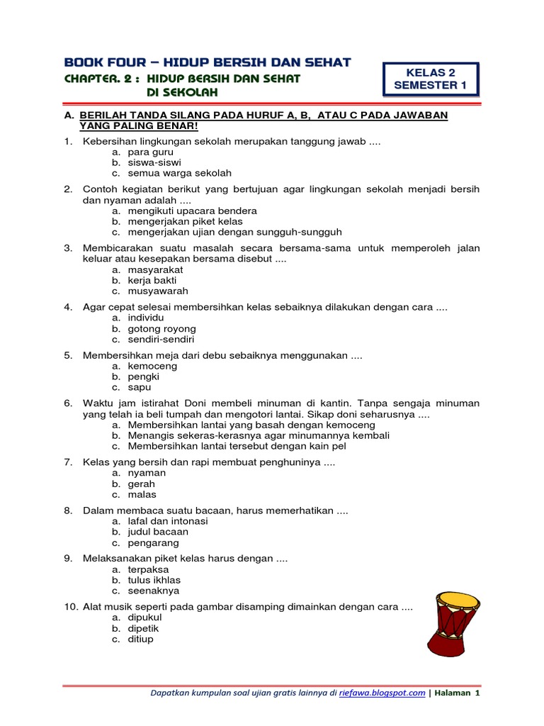 Soal Kelas 2 Tema 4 Subtema 2