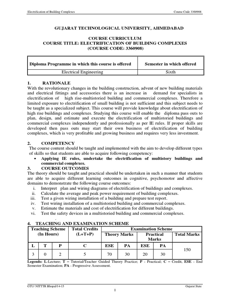 Electrification Of Building Complexes Pdf Pdf Electrification