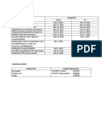 Work Plan and Timeline