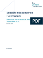 Scottish Independence Referendum Report
