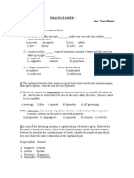 Mock Test Paper 2013(Answers)