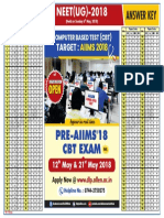 Answerkey NEET UG 2018 Code K L M N PDF