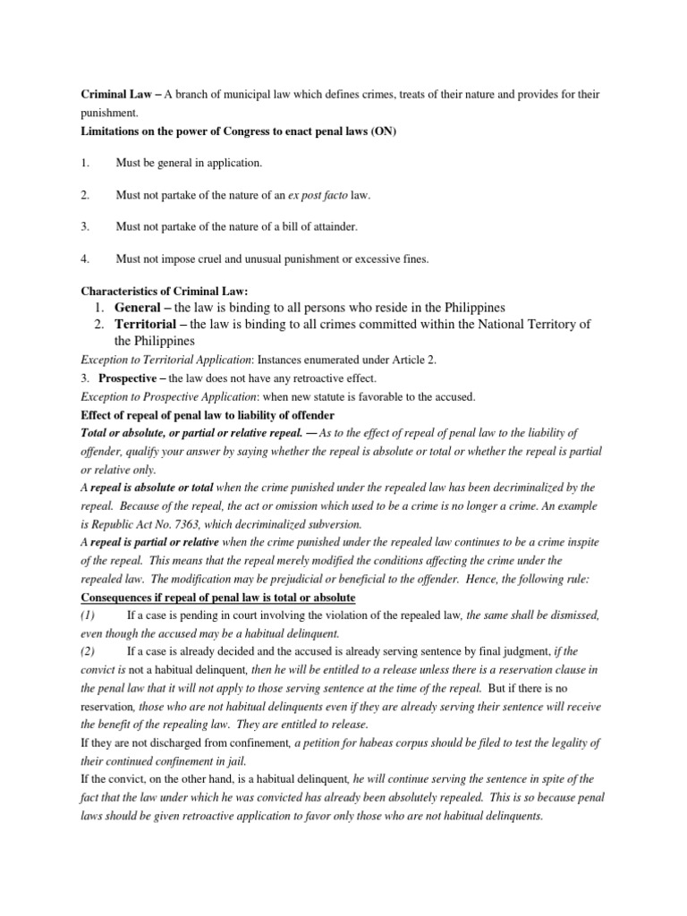 An InDepth Examination of the Foundational Principles of Criminal Law