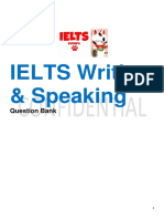 IELTS Writing & Speaking Question Bank