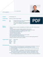 CV Petur Steingrund: Profession Current Position Education