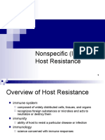 Overview of Nonspecific (Innate) Host Resistance