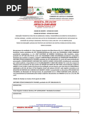 Mediação Recibo Araripe Humberto