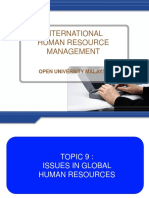 International HRM Topic 9 and 10