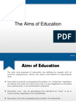 The Aims of Education