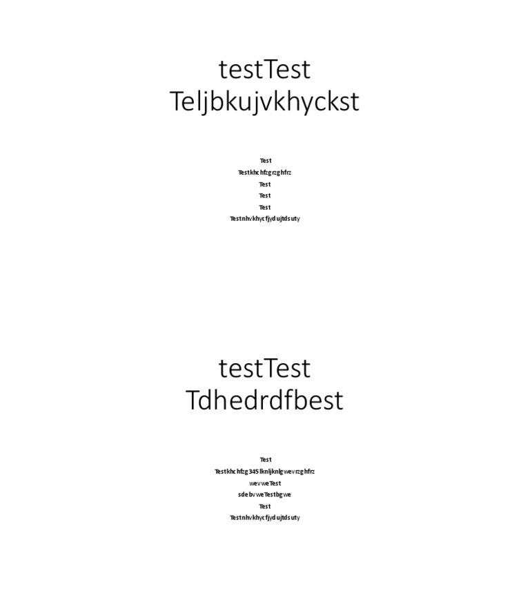 Test Document Overview | PDF