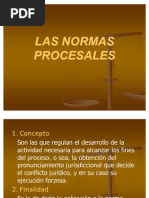 LAS NORMAS PROCESALES