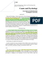 Comte and Psychology