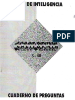 Cuadernillo Test (S-50) PDF