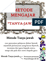 Metode Mengajar Tanya Jawab