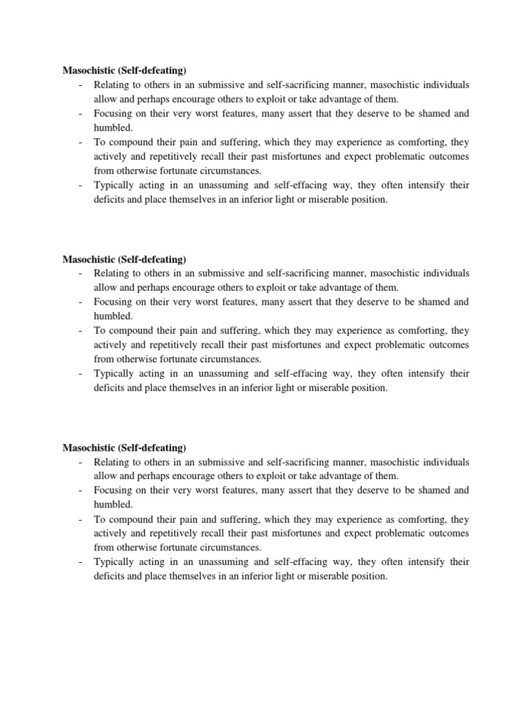 Masochistic | PDF