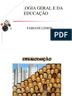 Sociologia Geral e Da Educação - Aula 1