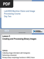 Labview Machine Vision and Image Processing Course Day Two: National Instruments Confidential