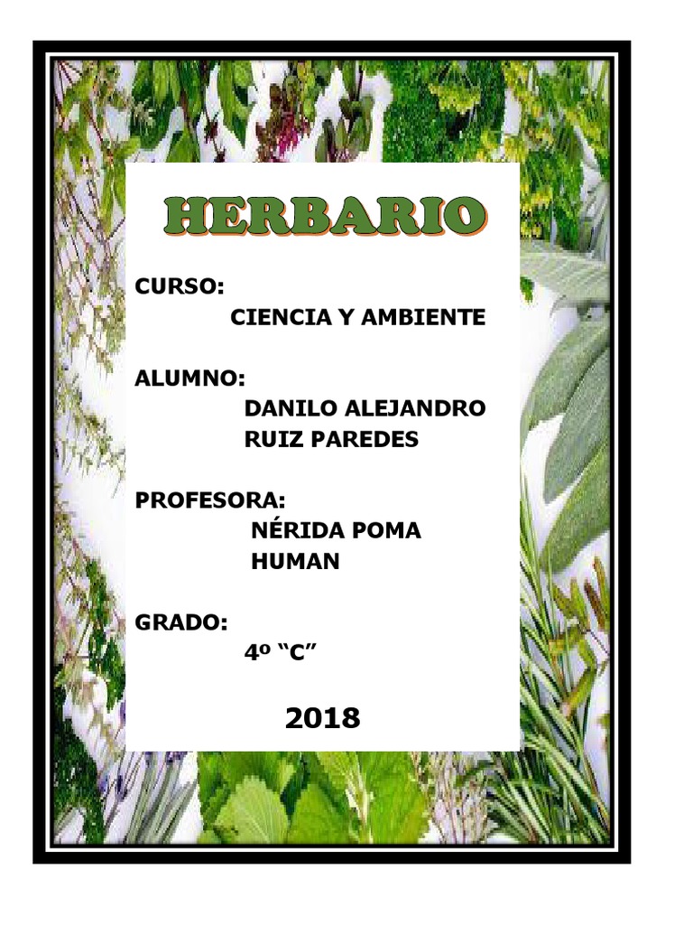 Caratula Herbario | PDF