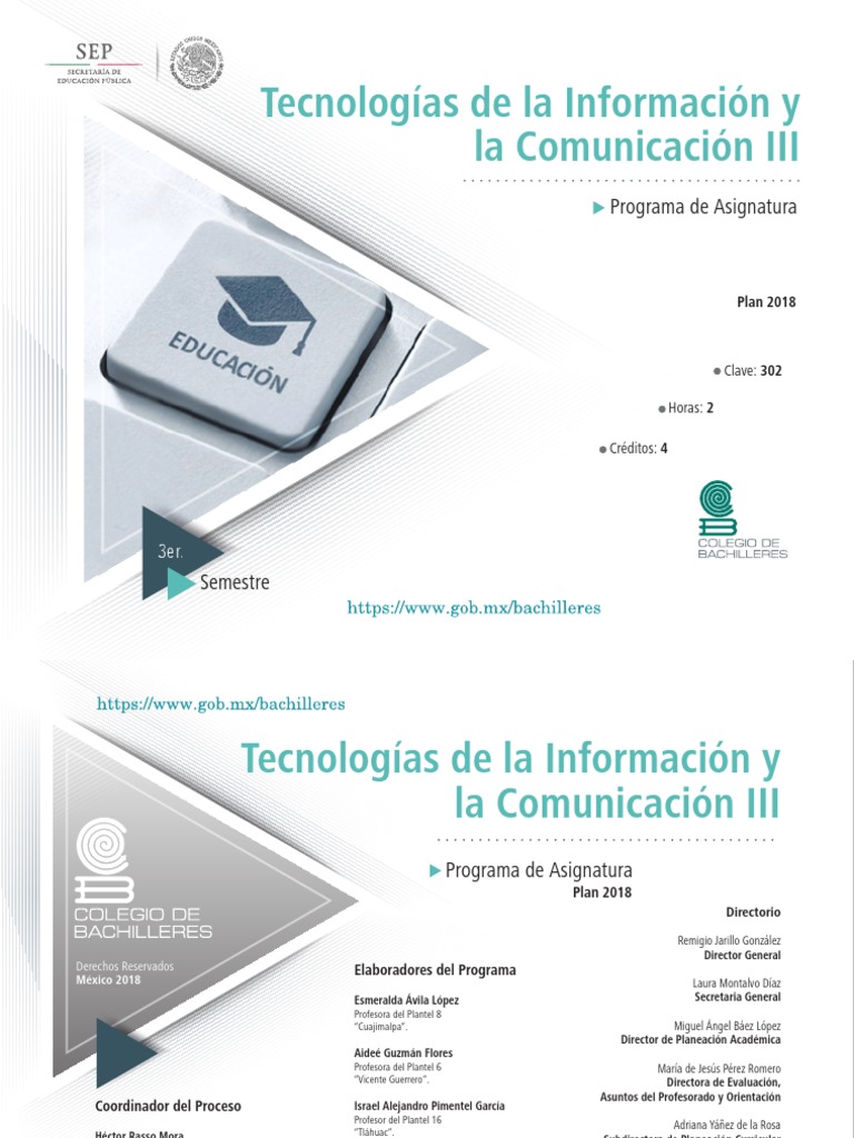 Tic 3 | PDF | Plan de estudios | Tecnología de información y comunicaciones