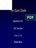 The Gunn Diode: Department of ECE NSIT, New Delhi