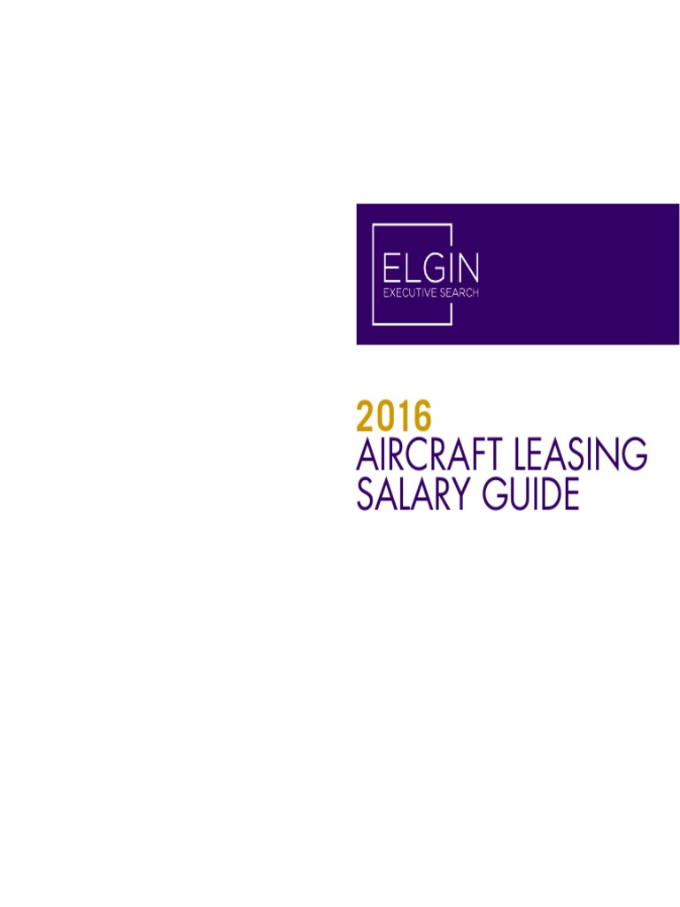 Aircraft Leasing Salary Guide 2016 PDF Pension Salary