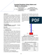 PID Control of Inverted Pendulum Using Adams and Matlab Co-Simulation