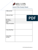 Offense Film Study Sheet