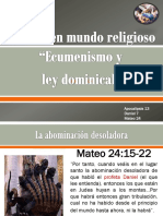 Señal Ecumenismo y Abominacion Desoladora