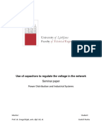 Use of Capacitors to Regulate the Voltage in the Network