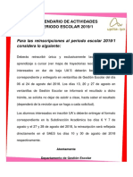 Proceso de Reinscripción