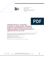 Identidad Étnica y Conductas Sociales en Adolescentes Indígenas Mapuche Sancionados Por La Ley de Responsabilidad Penal Adolescente en Regiones Del Sur de Chile