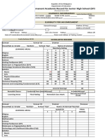 Learner's Permanent Academic Record For Junior High School (SF10-JHS)