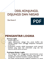 2 - Proposisi Konjungsi Disjungsi Negasi