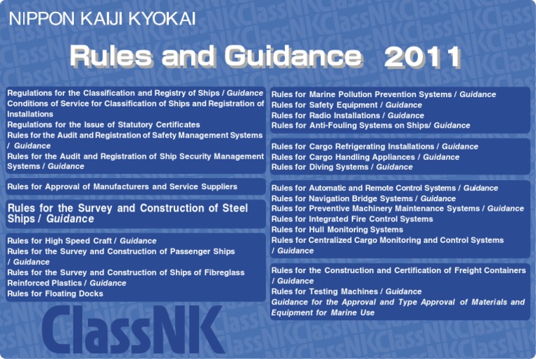 Ship Classification and Safety Regulations | PDF