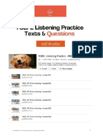 【E book】Texts Questions of 50 Lectures for TOEFL® Listening Practice