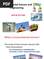 Environment, Ecosystems and Biodiversity