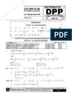 XII Maths DPP (23) - Prev Chaps - Definite Integration