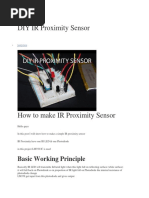 DIY IR Proximity Sensor