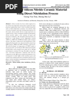 Synthesis of Silicon Nitride Ceramic Material using Direct Nitridation Process
