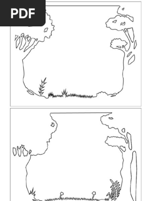 3D Paper Cut Light Box Template
